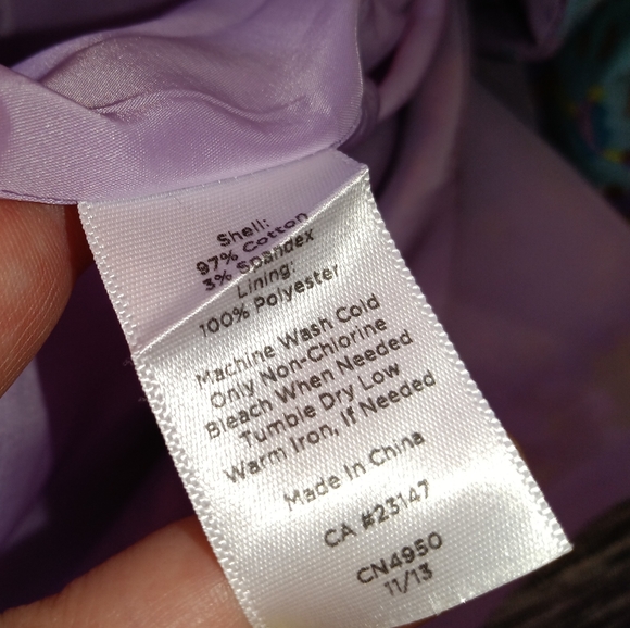 Talbots | Garden Floral Purple, Blue, & Green Pencil Skirt Size 8 - Picture 8 of 12